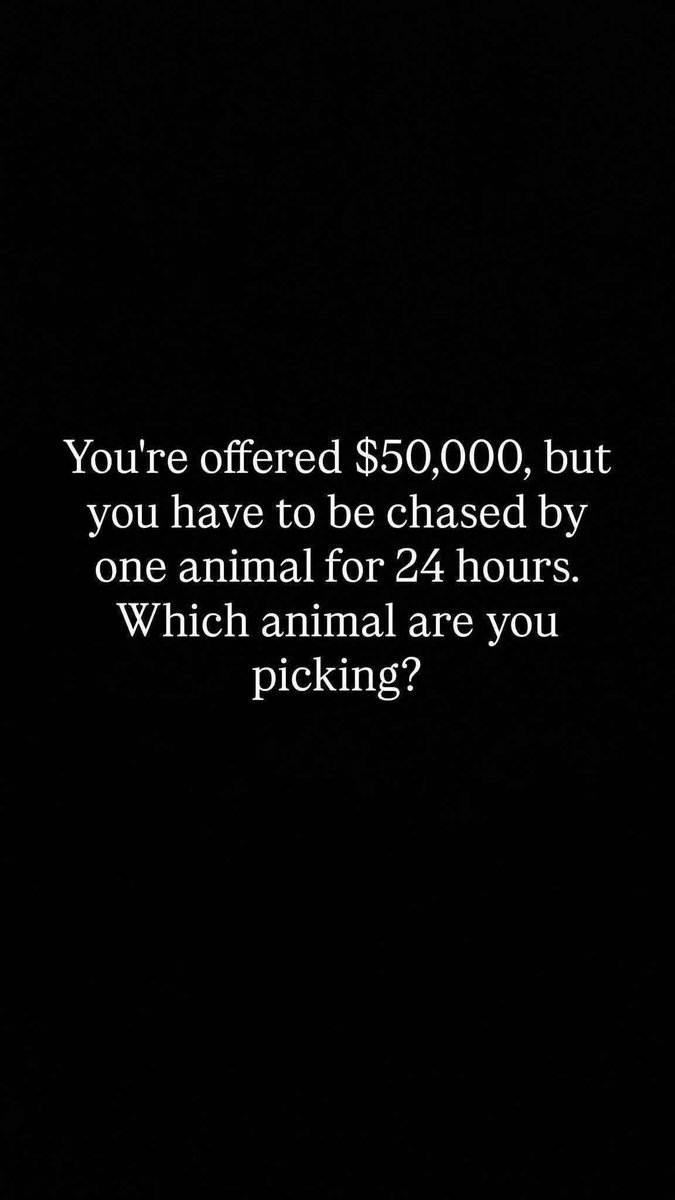 Which animal are you choosing?