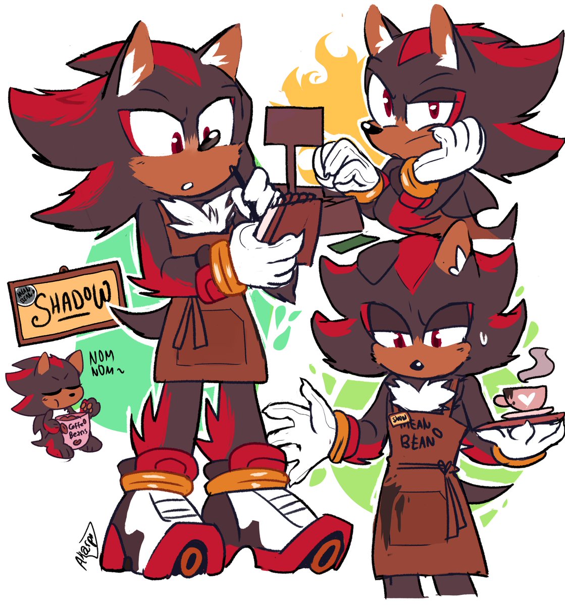 First day at work^^ #SonicMovie #ShadowTheHedgehog #Sonic3 #sonicfanart