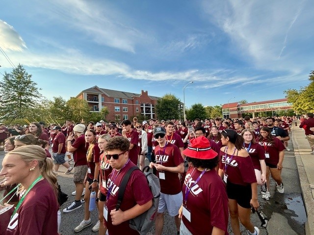 EKUCJS's tweet image. Big E Welcome is in full swing!  
From the Welcome Walk to the College Open House, we&apos;re excited for all of our new students to be on campus!