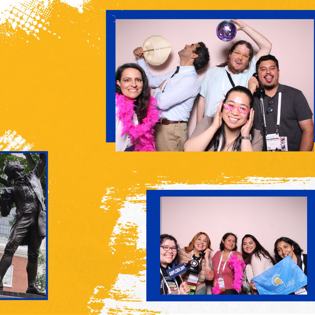 SJSUiSchool's tweet photo. Candid moments from our ALA Reception at this year’s American Library Association Conference in Philadelphia! 📸✨ If you see yourself and want to be tagged, DM or drop a 👋. View more photos from the conference and other iSchool events: https://t.co/AF46Dhzuht https://t.co/5zRprCzz8m
