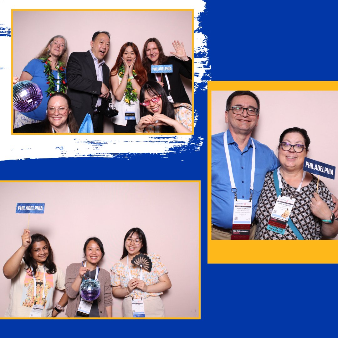 SJSUiSchool's tweet photo. Candid moments from our ALA Reception at this year’s American Library Association Conference in Philadelphia! 📸✨ If you see yourself and want to be tagged, DM or drop a 👋. View more photos from the conference and other iSchool events: https://t.co/AF46Dhzuht https://t.co/5zRprCzz8m