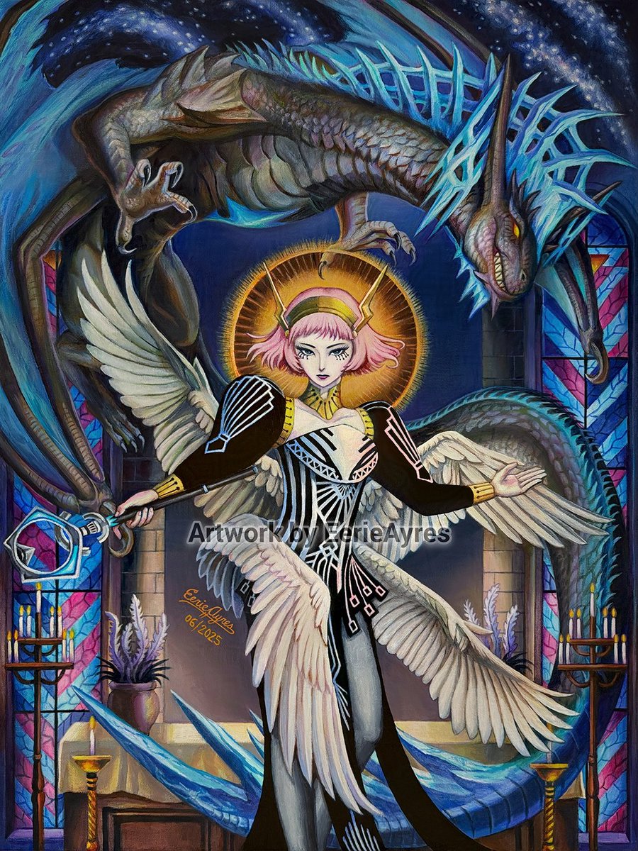 "This world already rejects many for their weakness. With nowhere to turn, they seek comfort in faith. If you would sacrifice them for freedom, you're no better than Louis!"

- Saint Rella summoning Sogne the Icebound.

#Metaphor #MetaphorReFantazio #メタファー 
#AtlusFaithful