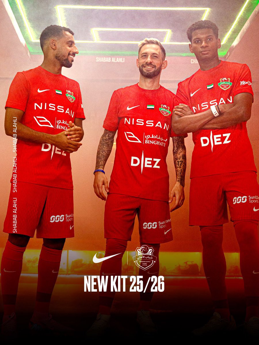 NewsDUBAI_'s tweet photo. 🚨❤️ رسميًا | 

شباب الاهلي يكشف عن الطقم الأساسي للموسم الجديد 2025-2026 🔴

💬 رأيكم في طقم شباب الاهلي الجديد؟ 🔥 https://t.co/zVad3239gs