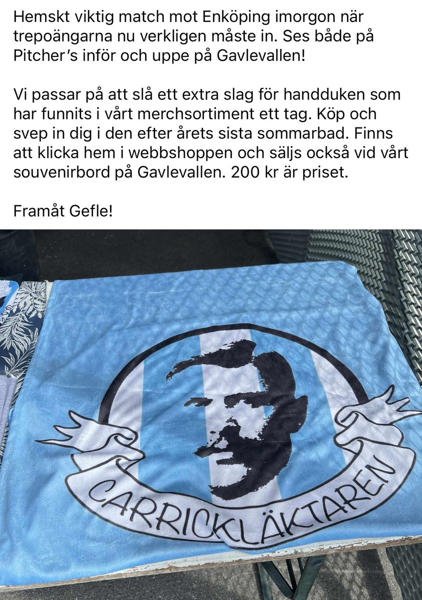 Carricklaktaren's tweet photo. #GefleIF @geflepodden https://t.co/B0ePHC9pFT