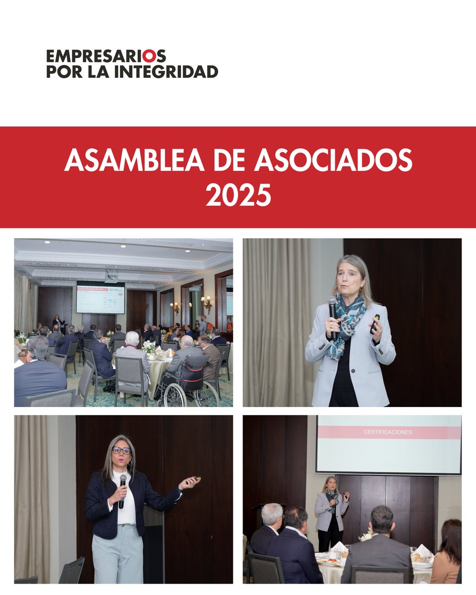 Empresarios por la Integridad (@exiperu) on Twitter photo ✨ Hoy se llevó a cabo la Asamblea de Asociados de <a href="/ExIPeru/">Empresarios por la Integridad</a> . En ella, dimos la bienvenida a 22 nuevos líderes empresariales.
📊 Presentamos los avances de nuestras actividades del primer semestre. Y recogimos los aportes de los asociados en los temas de nuestra estrategia. ✨ Hoy se llevó a cabo la Asamblea de Asociados de <a href="/ExIPeru/">Empresarios por la Integridad</a> . En ella, dimos la bienvenida a 22 nuevos líderes empresariales.
📊 Presentamos los avances de nuestras actividades del primer semestre. Y recogimos los aportes de los asociados en los temas de nuestra estrategia.