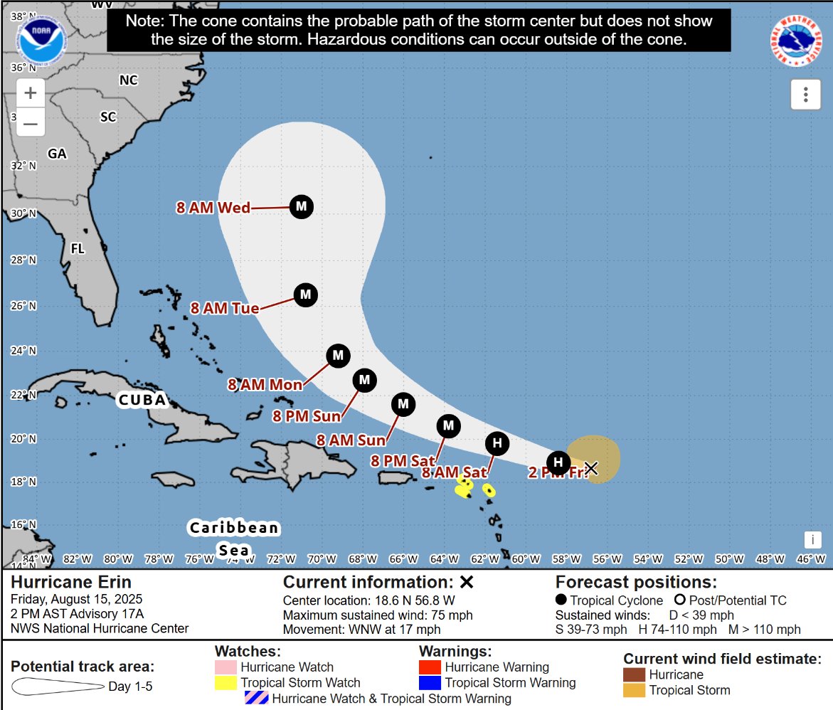 OCPS-Safety & Emergency Management (@sem_ocps) on Twitter photo Current projections show that Hurricane Erin does not pose significant impacts to Central Florida
Continue to monitor updates from <a href="/NWSMelbourne/">NWS Melbourne</a> to stay informed this hurricane season
If you have not done so, now would be a great time to stock up on emergency supplies! Current projections show that Hurricane Erin does not pose significant impacts to Central Florida
Continue to monitor updates from <a href="/NWSMelbourne/">NWS Melbourne</a> to stay informed this hurricane season
If you have not done so, now would be a great time to stock up on emergency supplies!