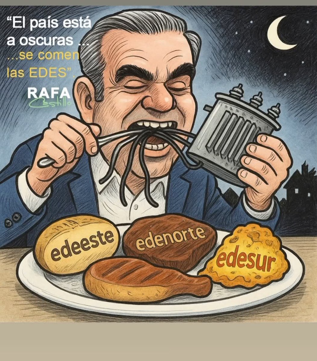 Se comió <a href="/luisabinader/">Luis Abinader</a> y el <a href="/PRM_Oficial/">PRM</a> el sistema eléctrico de república dominicana.