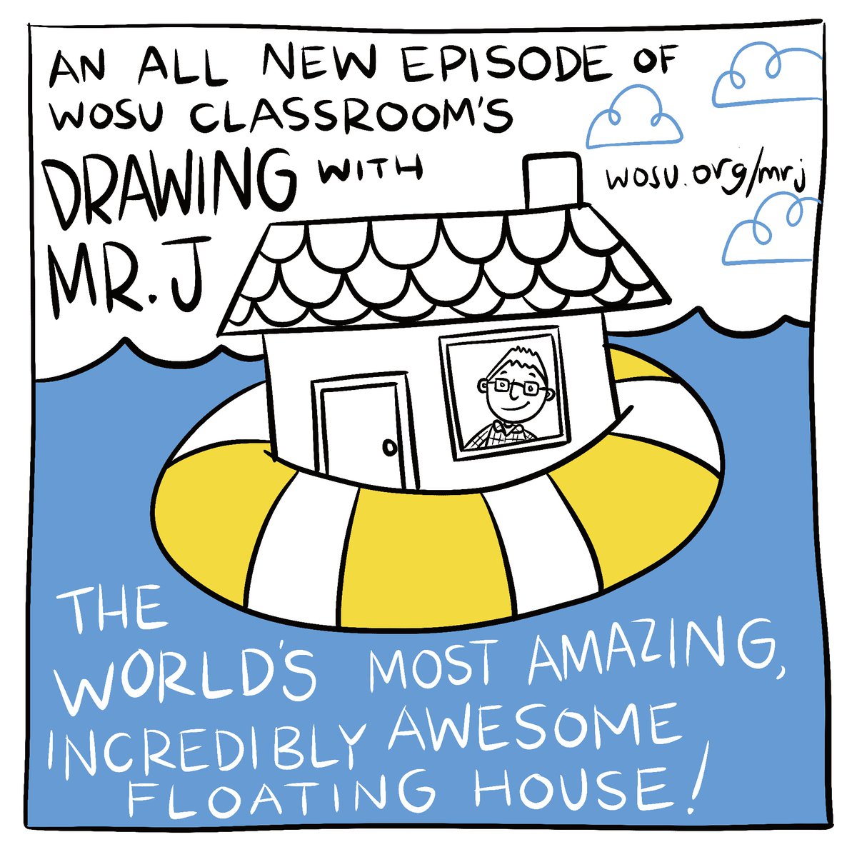 WOSU_Classroom's tweet image. There are many ways to draw a floating house! How would you do it? Check out the all new episode of #DrawingWithMrJ and consider how others would approach the same challenge wosu.pm/4fy60LG