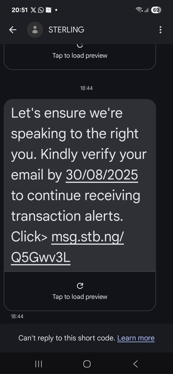 Hadeyx4real's tweet photo. @Sterling_Bankng why sending me this sms closing our weekend... https://t.co/gDXH5Wz8Wk