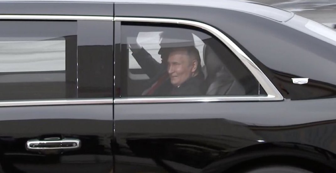 Putin was SMILING in the back of The Beast with Trump as they drove to their meeting. If Putin is this happy, something deeply wrong is happening. Trump is a total embarrassment to this country.