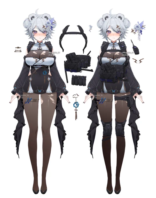 #live2dart #vtubers #commission new outfit for @/CosDestiny thank you!!