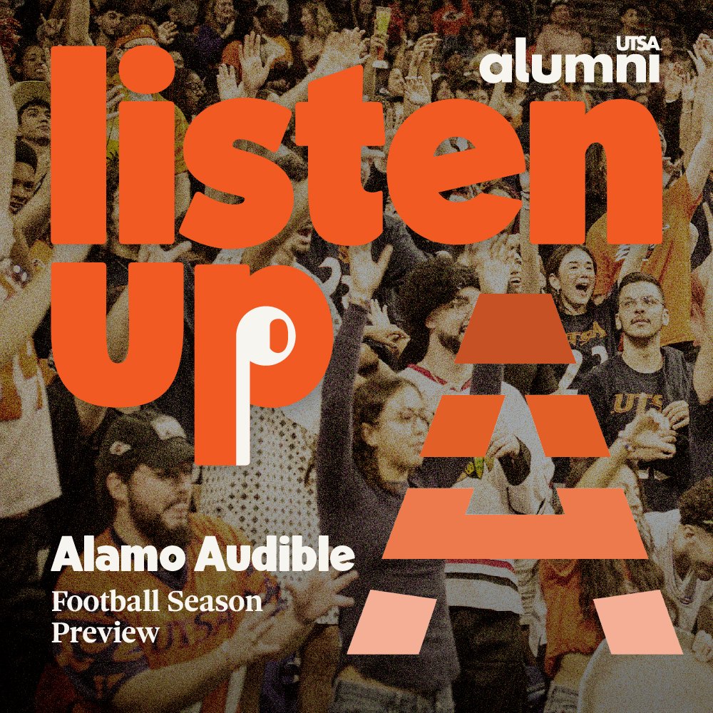 UTSAAlumni's tweet image. Roadrunner fans, it’s go time! 🎙️🏈🤙

We’re breaking down the 2025-26 @UTSAFTBL season with @JaredUTSA from @AlamoAudible. From @CoachTraylor's game plan to the players who’ll light up the scoreboard, we’re calling it now — the Dome will be roaring with orange and blue pride!