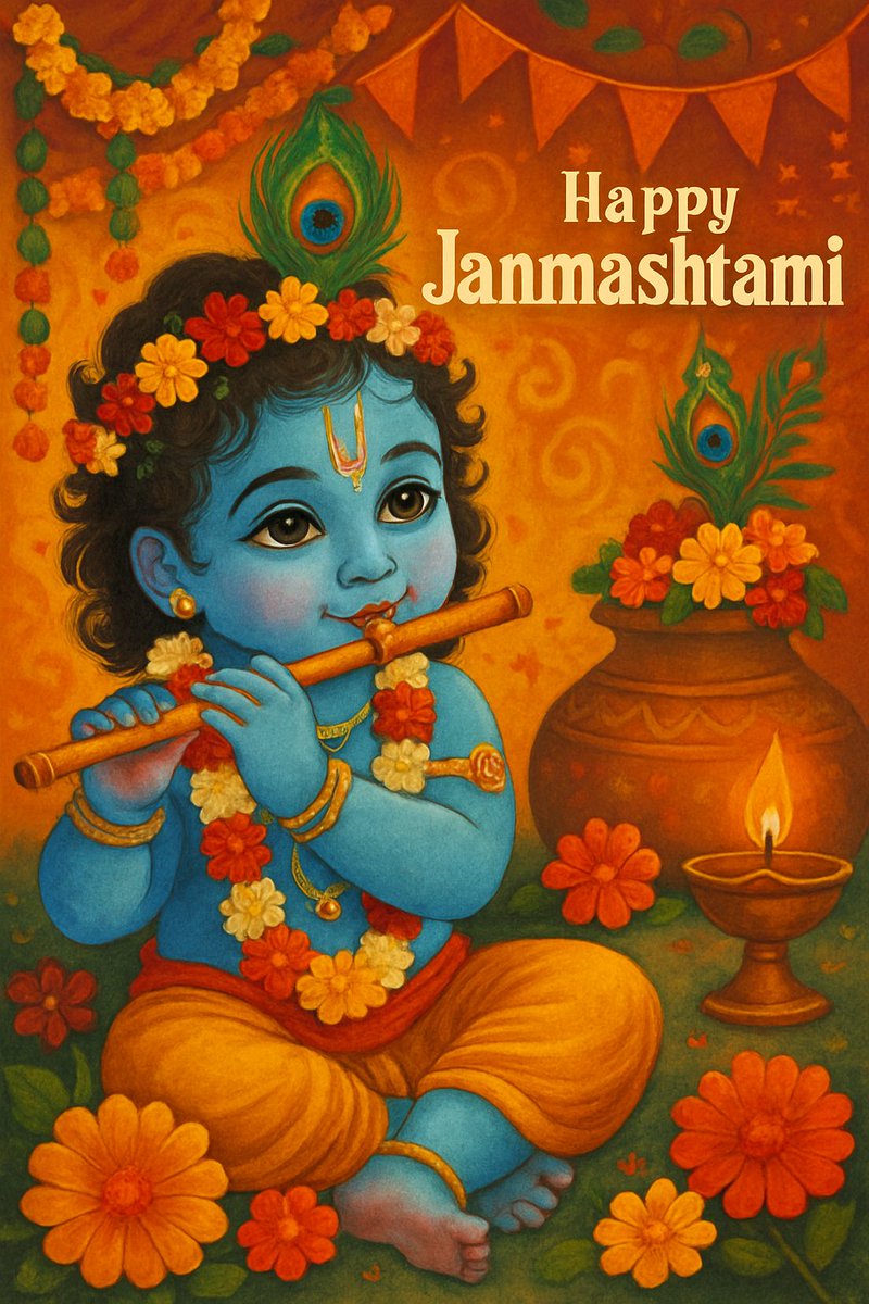 श्री कृष्ण जन्माष्टमी की शुभकामनाएं ❤️❤️

Happy Janmashtami ❤️❤️
#श्री_कृष्ण_जन्माष्टमी
#KrishnaJanmashtami