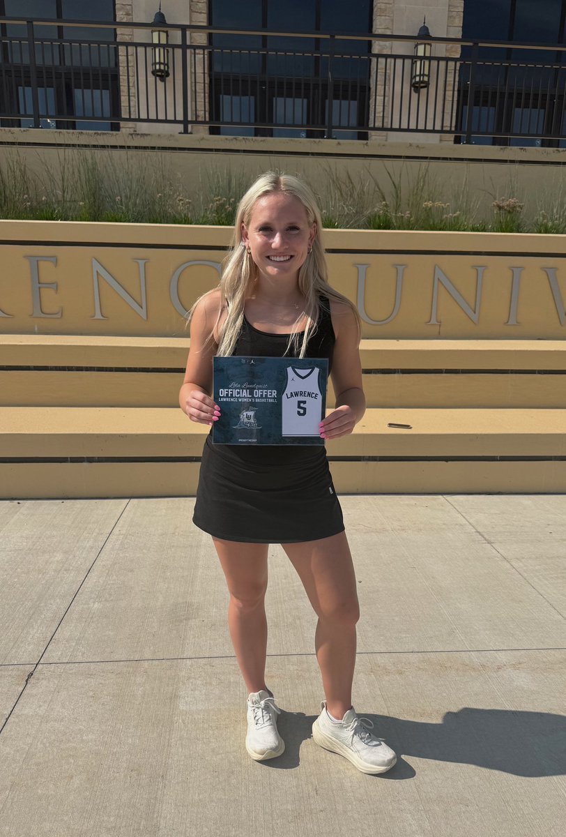 So excited to receive an offer from <a href="/LUVikingsWBB/">Lawrence Women’s Basketball</a>. Thank you coach Spenser and coach Riley for this opportunity. I had a great time visiting the beautiful campus and downtown Appleton!