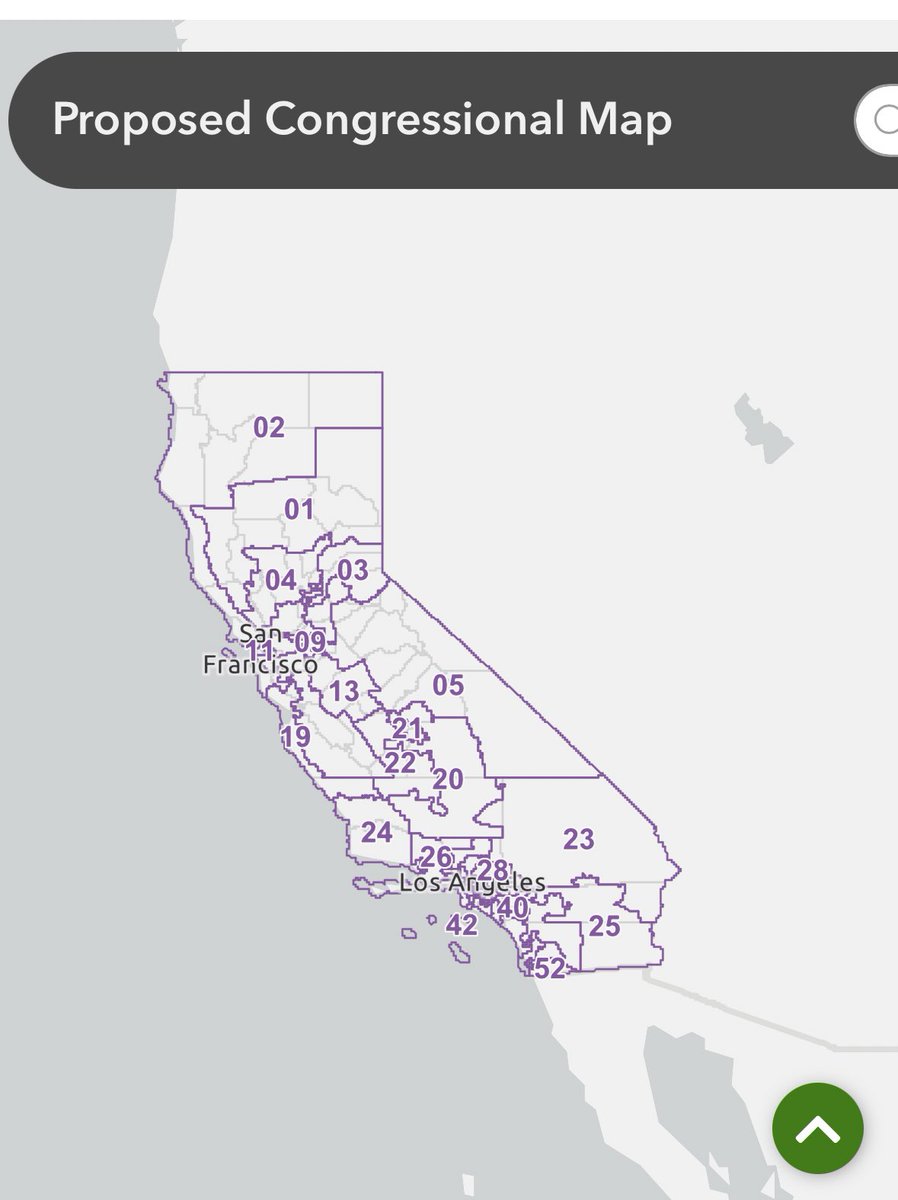 The draft CA gerrymandering Congressional map is now on the CA State Assembly and Senate websites. See below:

aelc.assembly.ca.gov/proposed-congr…