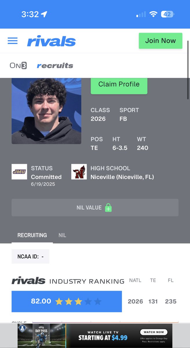 Max Roche (@max_roche1) on Twitter photo Blessed to receive 3 stars!
<a href="/Niceville_FB/">Niceville Football</a> <a href="/AD_Nice3/">Adron Robinson</a>
<a href="/SWiltfong_/">Steve Wiltfong</a> <a href="/JohnGarcia_Jr/">John Garcia, Jr.</a> <a href="/samspiegs/">Sam Spiegelman</a> <a href="/adamgorney/">Adam Gorney</a> <a href="/TomLoy247/">Tom Loy</a> Blessed to receive 3 stars!
<a href="/Niceville_FB/">Niceville Football</a> <a href="/AD_Nice3/">Adron Robinson</a>
<a href="/SWiltfong_/">Steve Wiltfong</a> <a href="/JohnGarcia_Jr/">John Garcia, Jr.</a> <a href="/samspiegs/">Sam Spiegelman</a> <a href="/adamgorney/">Adam Gorney</a> <a href="/TomLoy247/">Tom Loy</a>