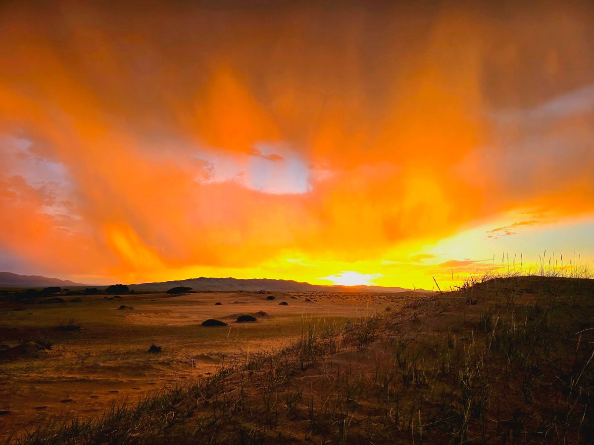 The magic of Mongolian sunsets.🌞