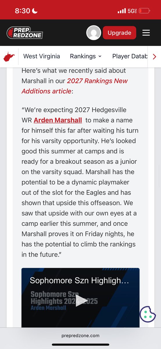Arden “Zai” Marshall (@amarsh_1) on Twitter photo Thank you <a href="/PrepRedzoneWV/">Prep Redzone West Virginia</a> for the write up it means a lot !!!. Can’t wait to prove myself to the varsity level this season after waiting my turn!! Im coming strong fast and physical!! <a href="/HedgesvilleF/">Hedgesville Football</a> <a href="/MatthewFairclo4/">Coach Faircloth</a> <a href="/ZakKerns5/">Zak Kerns</a> <a href="/SportsTalk_304/">WV Sports Talk</a> <a href="/210ths/">2Tenths Speed & Agility</a> <a href="/KeithSimmons03/">Keith Simmons</a> <a href="/MilburnZane/">Zane Milburn</a> Thank you <a href="/PrepRedzoneWV/">Prep Redzone West Virginia</a> for the write up it means a lot !!!. Can’t wait to prove myself to the varsity level this season after waiting my turn!! Im coming strong fast and physical!! <a href="/HedgesvilleF/">Hedgesville Football</a> <a href="/MatthewFairclo4/">Coach Faircloth</a> <a href="/ZakKerns5/">Zak Kerns</a> <a href="/SportsTalk_304/">WV Sports Talk</a> <a href="/210ths/">2Tenths Speed & Agility</a> <a href="/KeithSimmons03/">Keith Simmons</a> <a href="/MilburnZane/">Zane Milburn</a>