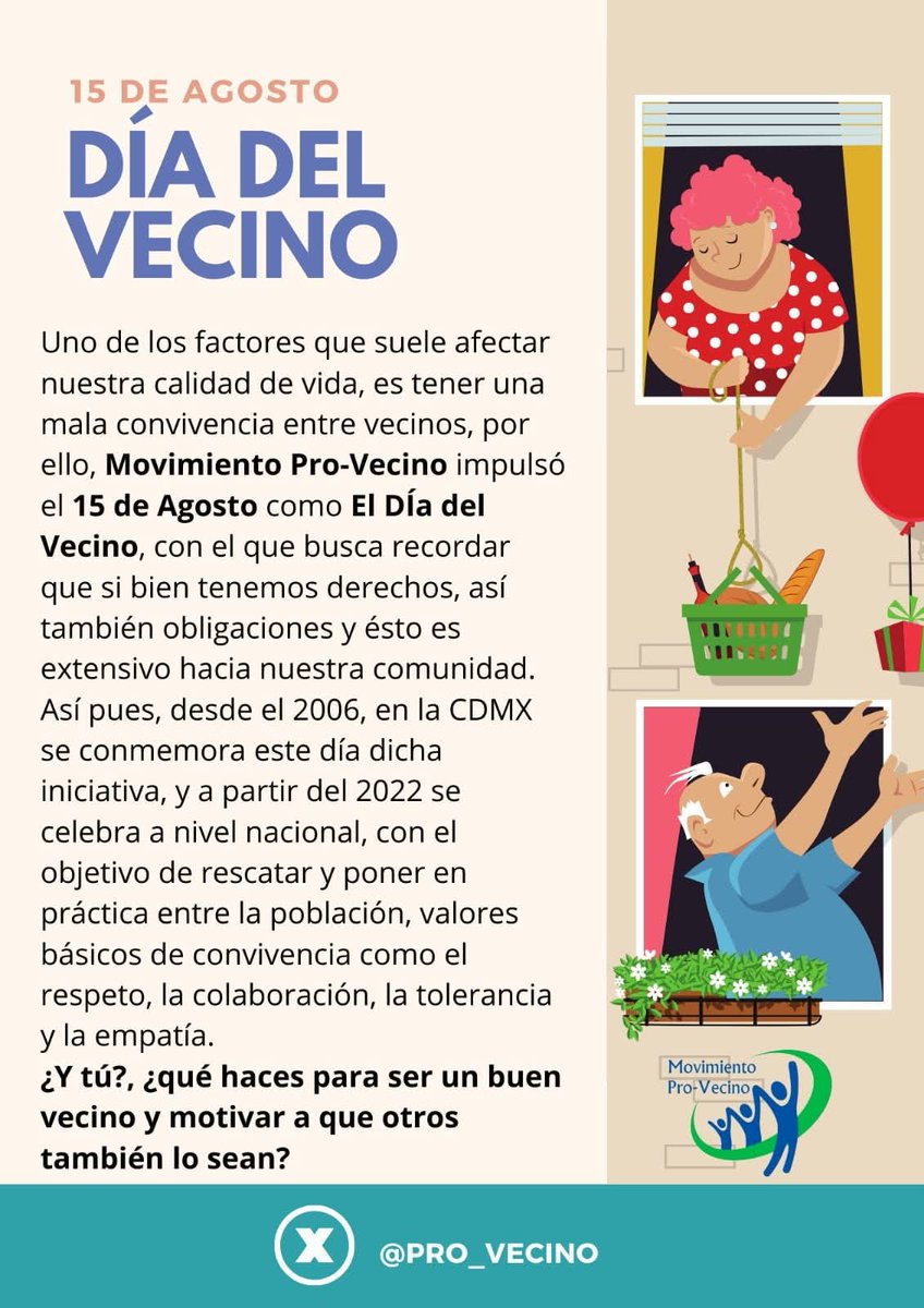 Movimiento Pro-Vecino, A.C. tweet media