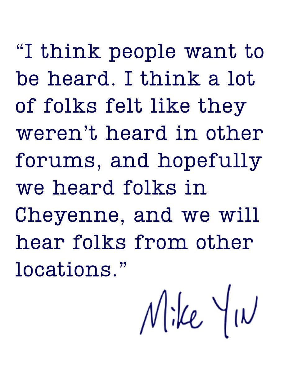 Democrats are showing up for Wyoming — to listen, to learn, and to do their best for the people of our state! 💪

Read more about the kick-off of our series of town halls:
wyomingnews.com/news/local_new…