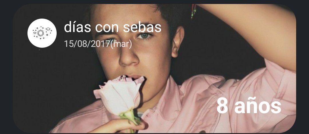 pues feliz día para mi, 8 añitos siguiendo a la única persona que no me arrepiento de apoyar, a veces inactiva y otras veces no pero tqm sebas <a href="/sebastianurd/">sebastian urdiales</a> <3 gracias por tu música 💞