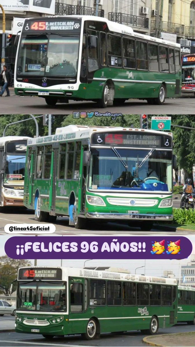BondisYan's tweet photo. Muy Feliz Aniversario @linea45oficial !!! 🥳🥳🥳
.
#linea45 https://t.co/38pmpAw85T