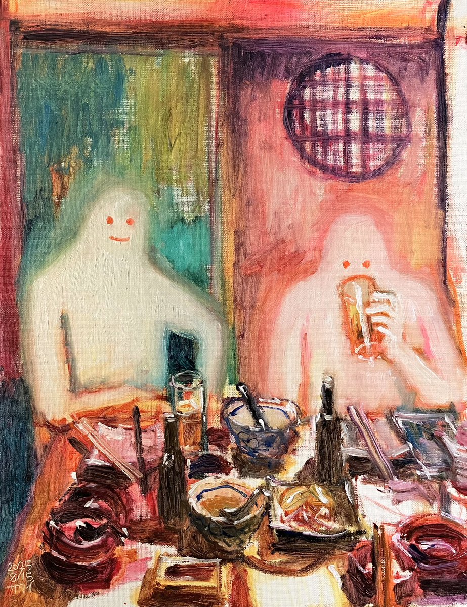 「人物」
2025年
F6（41cm×31.8cm）
油彩、キャンバス