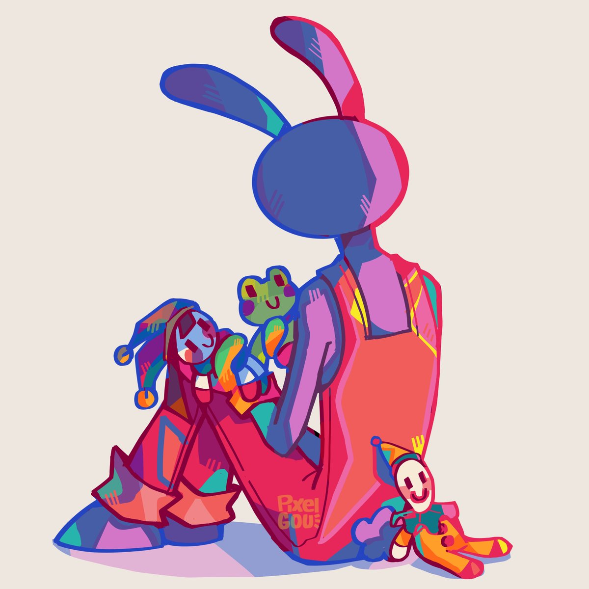 Pixel_Gou's tweet photo. "What would you do if I abstracted tomorrow?"

"I'd move on and probably forget about you"
#TADC #tadcspoilers #theamazingdigitalcircus https://t.co/cT3zXWwj4P