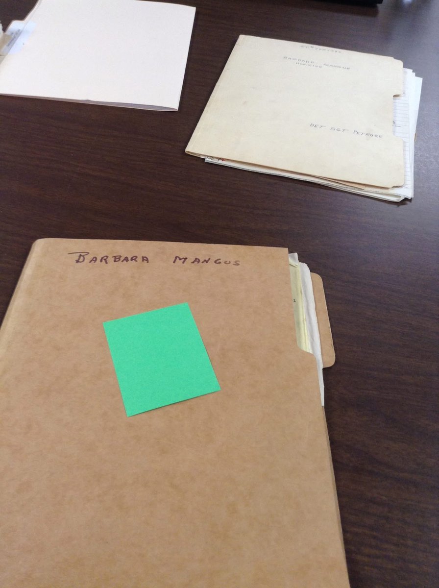 Five years ago, I was told the Johnstown Police Department files on the Barb Mangus case were nowhere to be found.

Today, I have most of them for review.

Thank you to the JPD and Joseph Bobak of Mount Aloysius for all the help.

Much more to come, and soon.