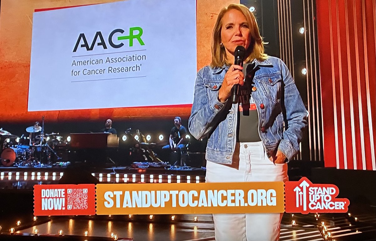 Thanks to ⁦<a href="/katiecouric/">Katie Couric</a>⁩ and ⁦<a href="/SU2C/">Stand Up To Cancer</a>⁩ for the shout out recognizing ⁦<a href="/AACR/">AACR</a>⁩ as the Scientific Partner of #SU2C on tonight’s fundraiser telecast that aired on all major TV networks.