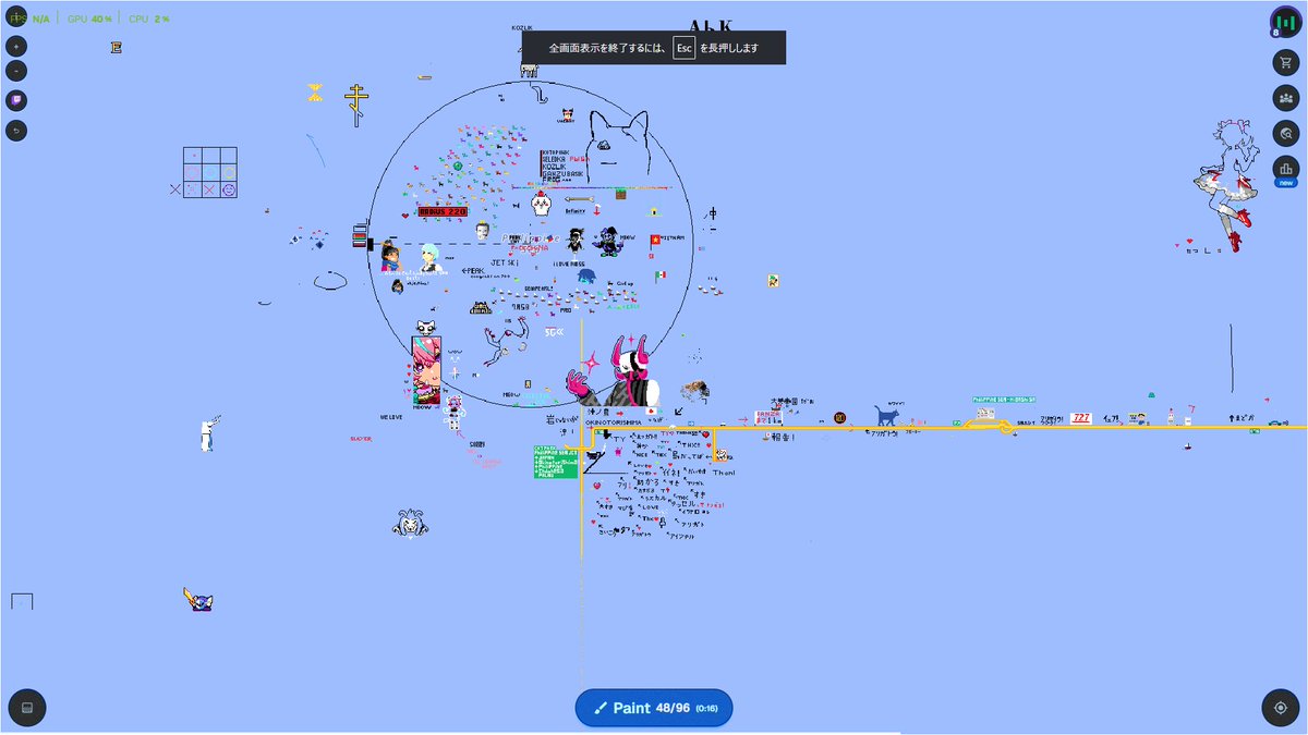 Duhbe_33B's tweet photo. 沖ノ鳥島マジで見つからねぇと思ってグアムから必死に探してて、地図上のPhilippineSeaズームしたら沖ノ鳥島行きの高速道路出来てて草。
して発展しまくってて草。
#wplace https://t.co/0gzlApoM52