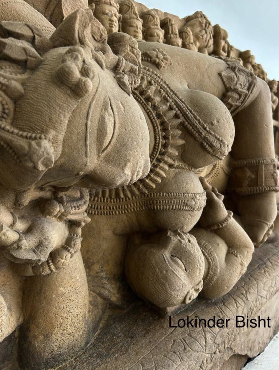 Krishna with mother Yashodha lying on a huge serpent, 5 deities on the top of the statue including Durga and Ganesha;  Chandela period ~ 10th CE;

The Chandogya Upanishad (7th c BCE) has the earliest surviving literary reference of Krishna. This is followed by 1/2…..