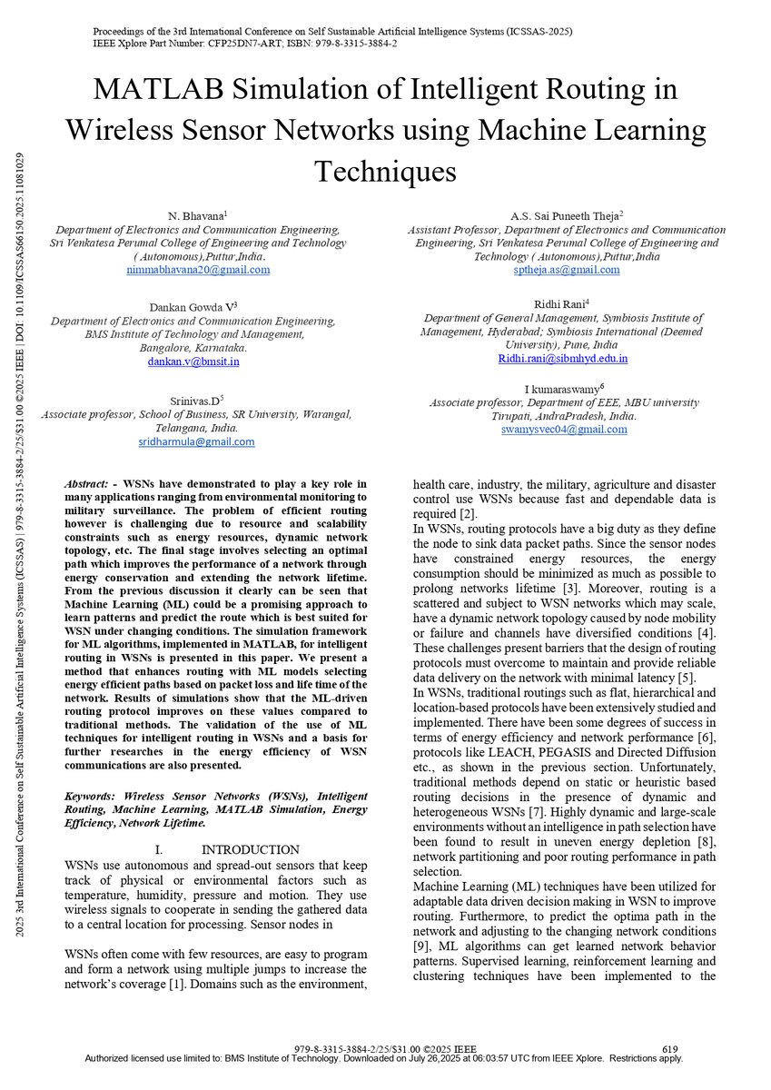 dharmulasri1976's tweet photo. "Thrilled to share that my research paper has been published!
 Grateful for the journey, the learning, and everyone who supported me.
 Onwards to more discoveries and contributions to the field!"
@bschoolsru
 @SRuniversity  
 @sruSOB 
@sruSOB 
@FacultyPromotion https://t.co/vu82mVMm2s