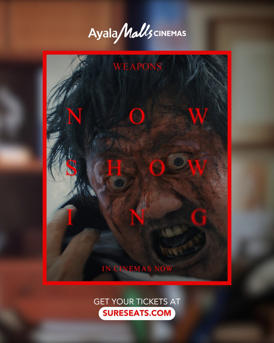 The terror is here—Weapons is NOW SHOWING! 👀

Watch as Josh Brolin, Julia Garner, Alden Ehrenreich, Austin Abrams, Benedict Wong, Amy Madigan, and more deliver spine-tingling performances in Weapons. Catch it at Ayala Malls Cinemas.

Get your tickets at sureseats.com
