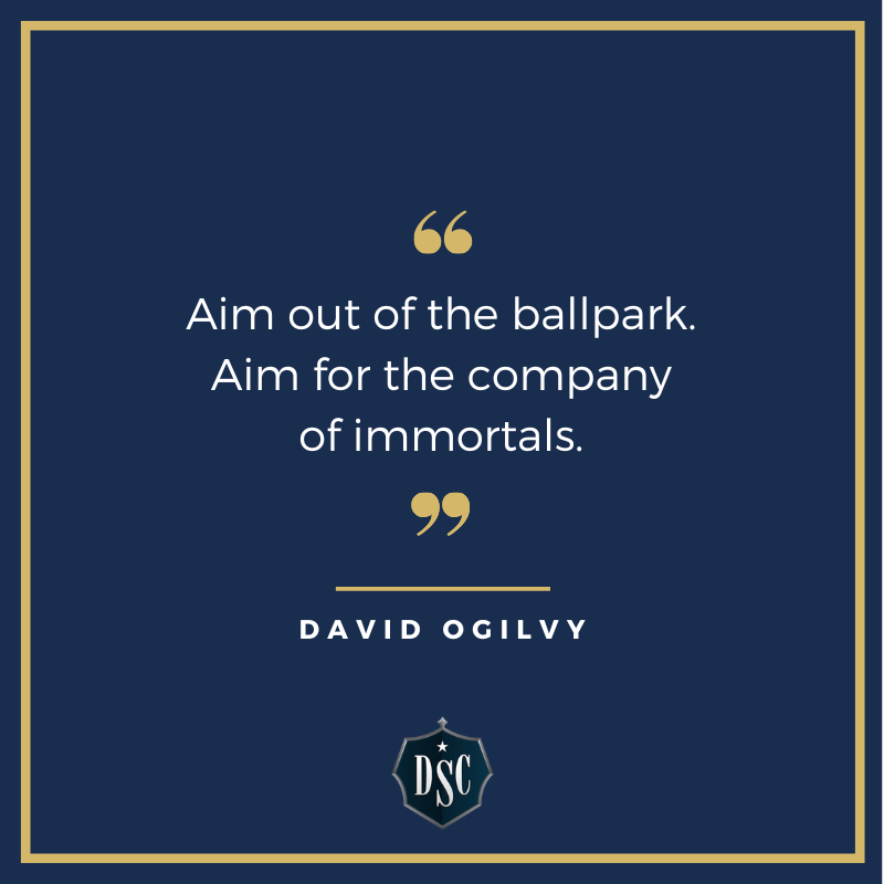 Team_DSC's tweet photo. "Aim out of the ballpark. Aim for the company of immortals." ~ David Ogilvy⁠ #TeamDSC #DSCHero #InspirationalQuote #CustomHomes #Homebuilder #DreamHome #Quality #Craftsmanship #CustomBuild #Luxury #HomeDesign #Inspired #LuxuryHomes #Upscale #BossLuxury #RealEstate #Motivation https://t.co/QafDwHalMg