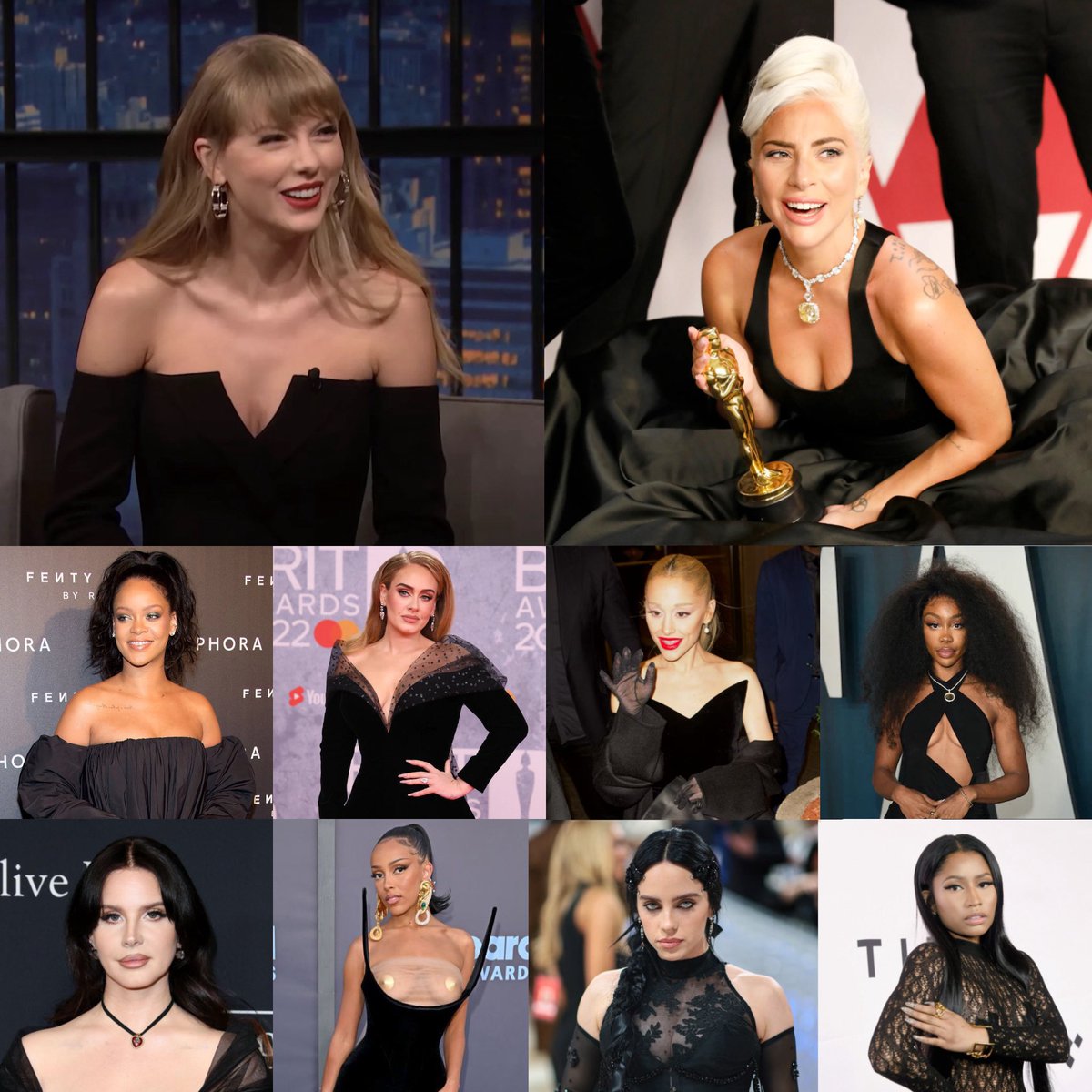 erenfromtargets's tweet image. female artists that will still be relevant 10 years from now