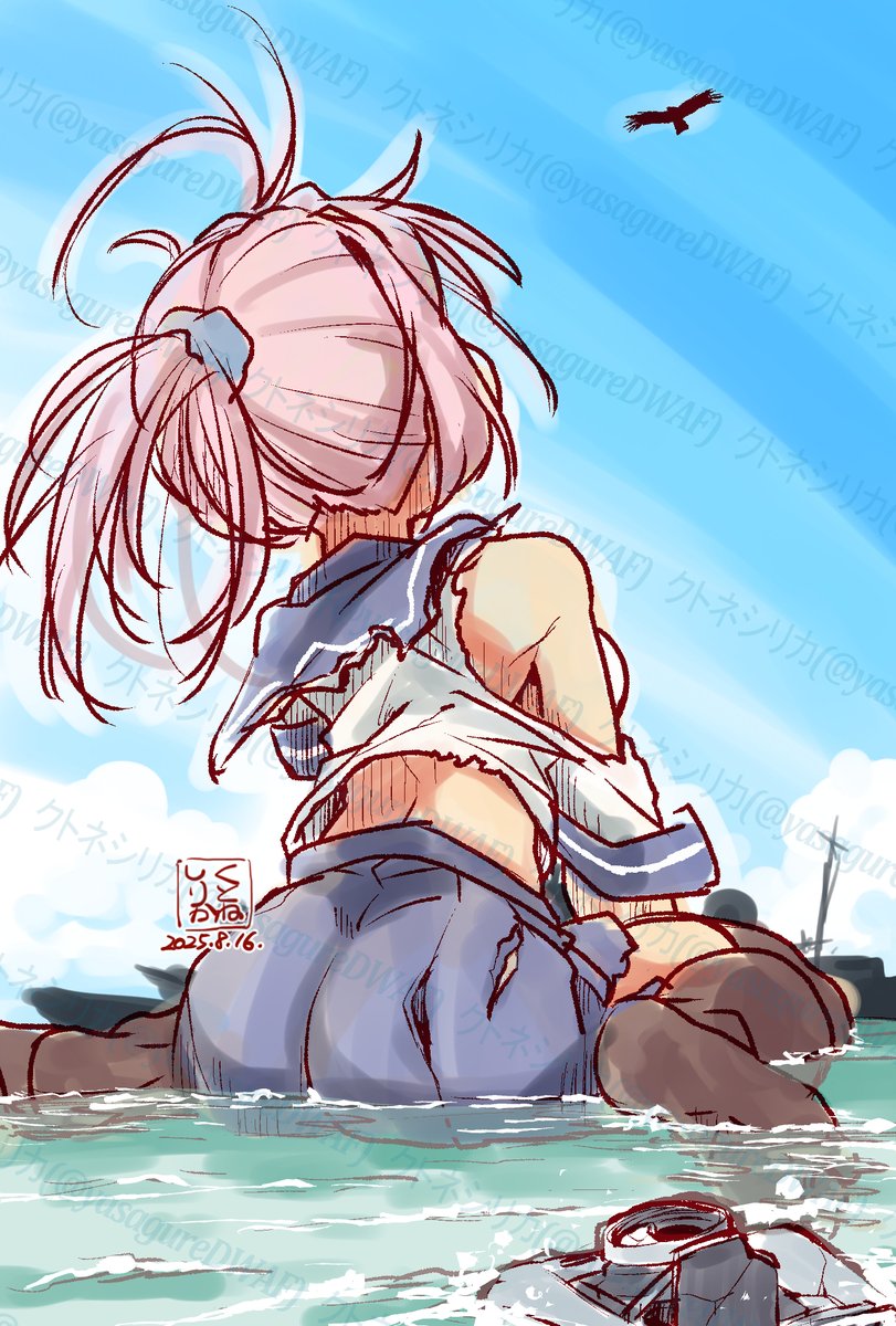 青葉(艦これ) 「「青葉は…ちゃんとできましたか?」」|クトネシリカのイラスト