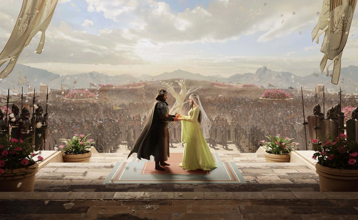 BeautyOfArda's tweet image. The wedding of King Elessar and Arwen
🎨Rise to War
