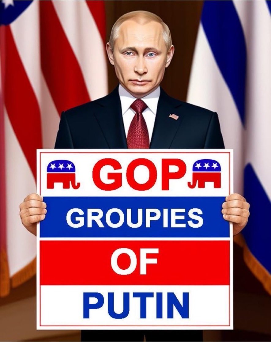 Waiting on Republicans to condemn Trump’s bowing down to Putin but they won’t. 
GOP stands for Groupies Of Putin. 
#TrumpPutinSummit