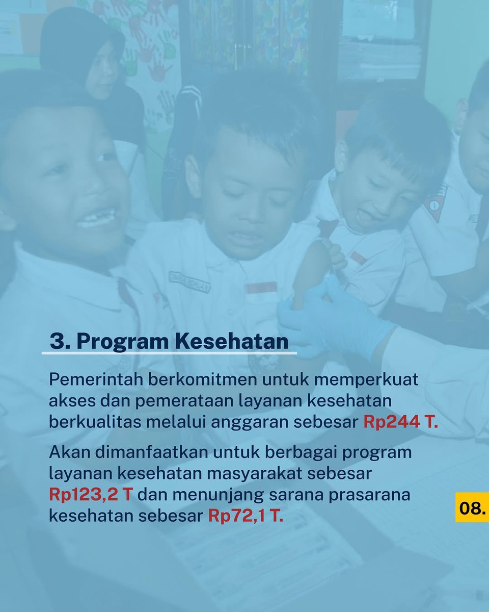 KemenkeuRI's tweet photo. #UangKita mendukung pelaksanaan 8 agenda prioritas pemerintahan.

#RAPBN2026. https://t.co/7rWgd3KWTq