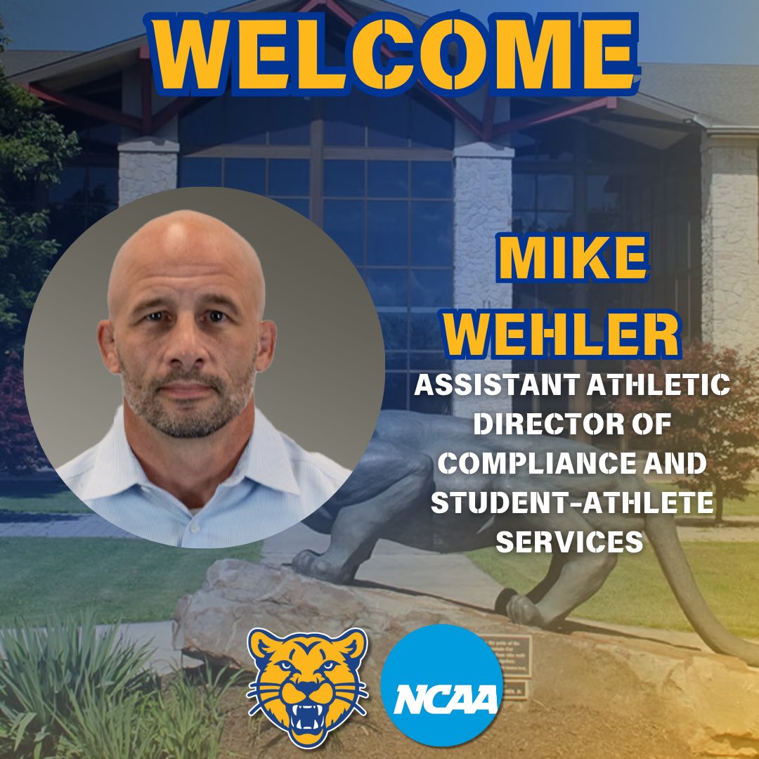 MtnCatAthletics's tweet image. Pitt-Johnstown Athletics is excited to welcome Mike Wehler to the department as the Assistant Athletic Director of Compliance and Student-Athlete Services!!