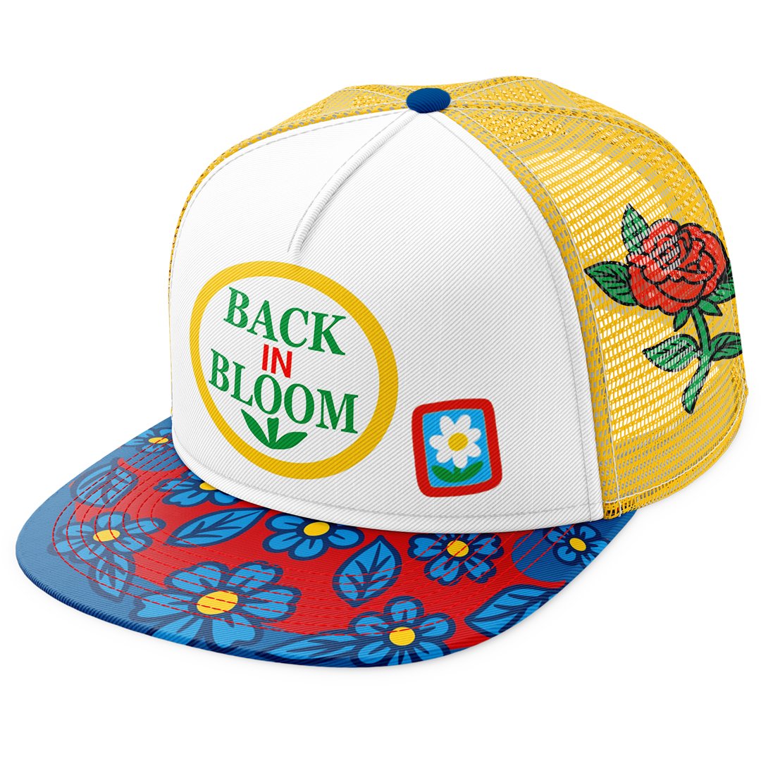 if a bouquet became sentient and unionized, this is what it would wear to negotiate. wear it backwards and unlock forbidden knowledge. wear it forwards and get kicked out of the farmer’s market for looking like you’ve been legally banned from touching root vegetables.