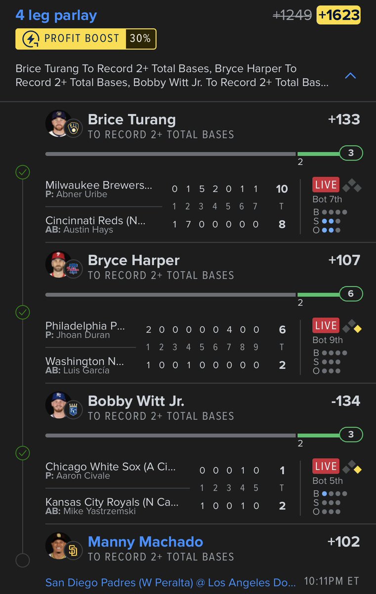 Will send another $100 out to someone that retweets and likes if Manny Machado cashes us out!