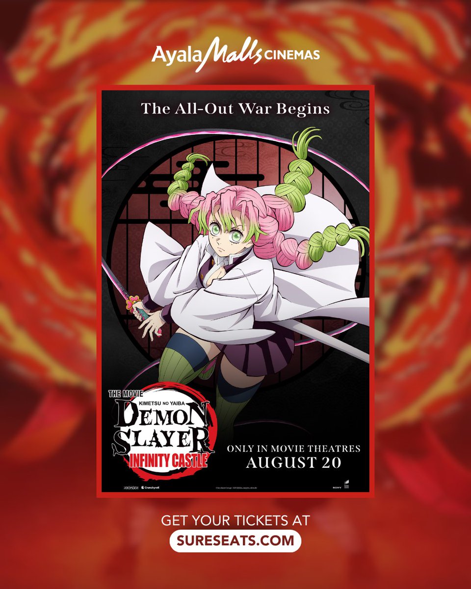 Only a FEW DAYS away from seeing the Love Hashira in action! 🍡💖

Mitsuri Kanroji swings into the spotlight in Demon Slayer: Kimetsu no Yaiba – Infinity Castle, unleashing her fierce strength and boundless heart in the fight of a lifetime. 🔥

📅 In cinemas August 20, 2025