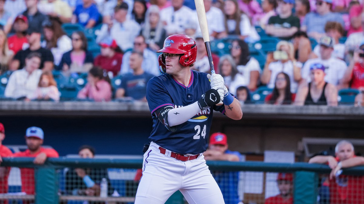 Brock Vradenburg hits his first BlueClaws home run and Jersey Shore tops Wilmington 6-2 on Friday! milb.com/jersey-shore/n…
