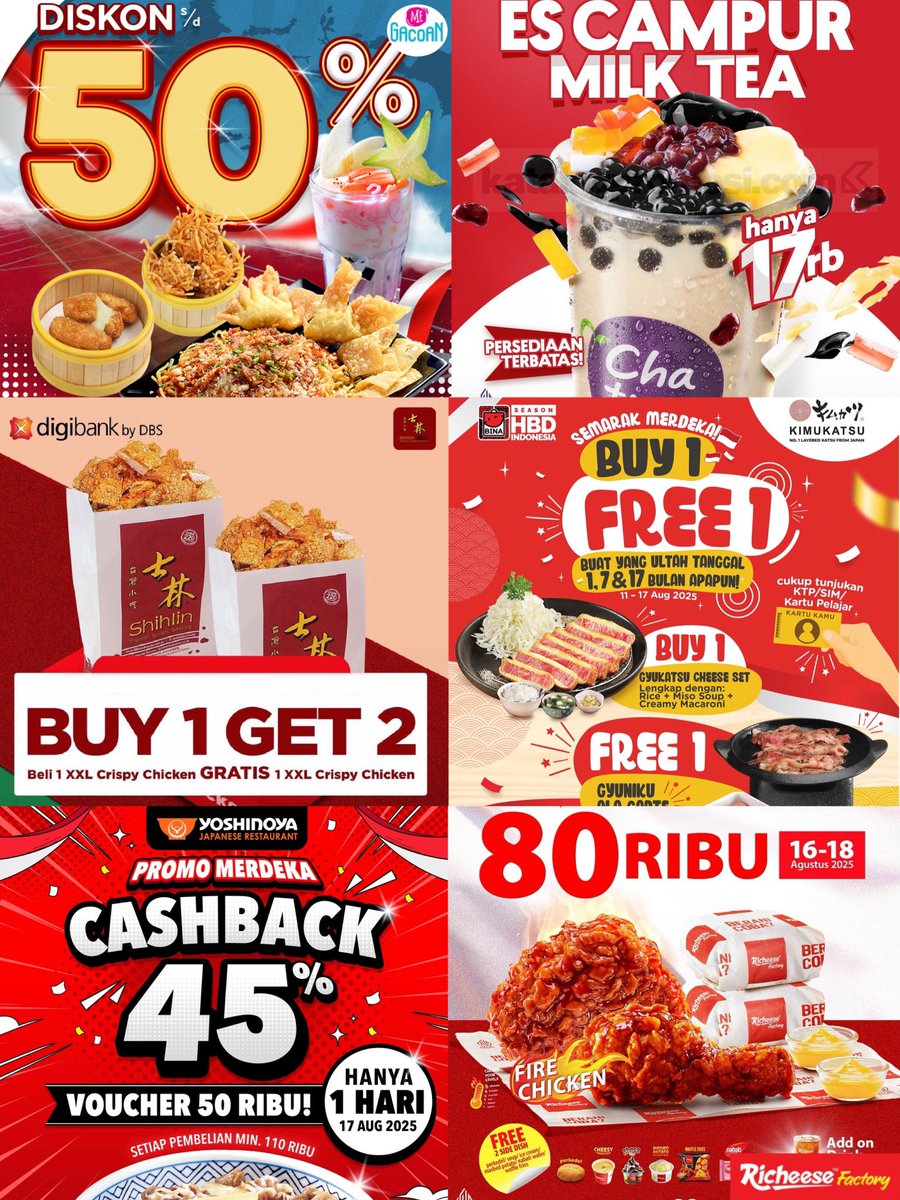 reviewhaul's tweet photo. PROMO KEMERDEKAAN 17 AGUSTUS BUY 1 GET 2!!! https://t.co/1qLD2Nz8dn