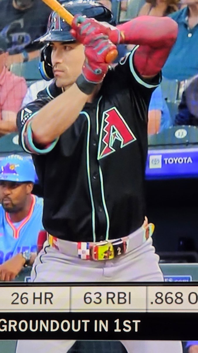 Corbin Carroll is wearing a Geraldo Perdomo belt!