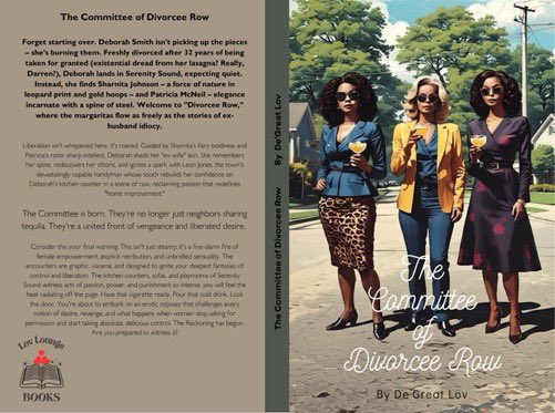 da_blac_receipt's tweet photo. It’s out of 2 books. I’ve been fighting myself on a witch to publish 1st. Then I’ve been thinking should I just published them two weeks apart or at the same time? But October 10, 2025 is the day. The Committee of Divorcee Row part 1 or Curious Sensation only time will tell. https://t.co/jcTCkgoffx