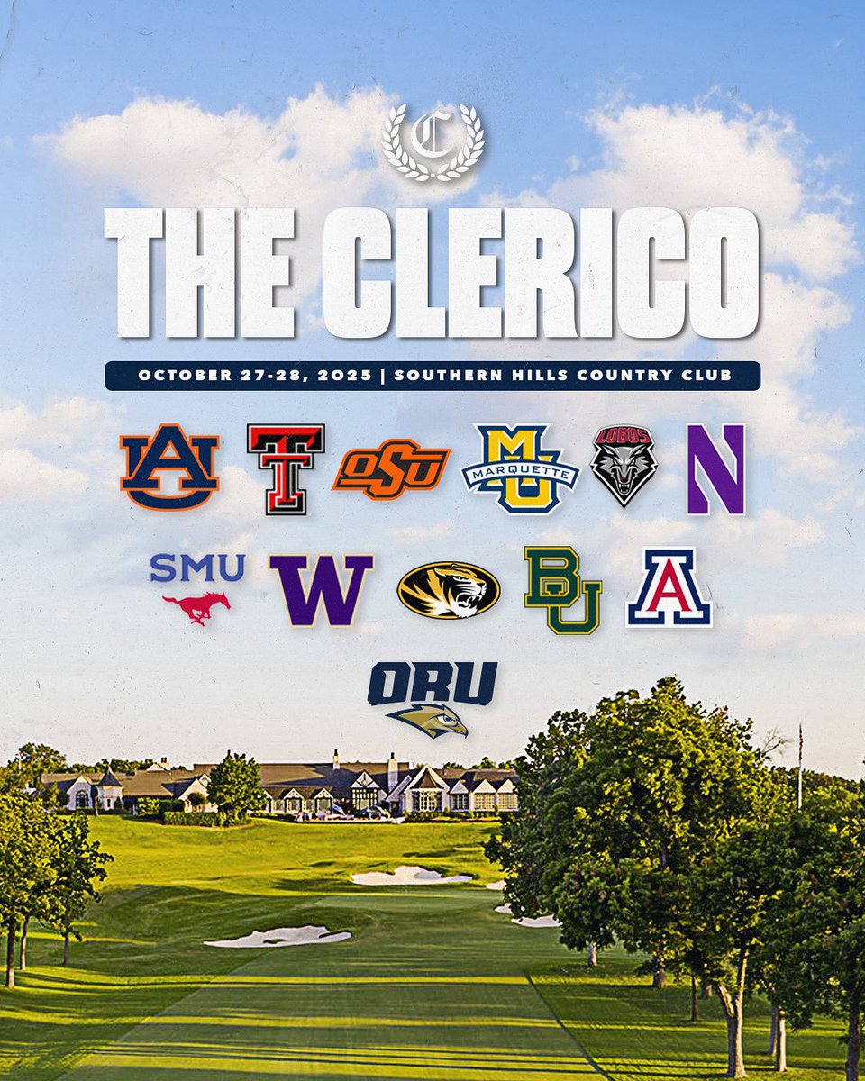 The field is 𝐇𝐄𝐑𝐄 ⛳️

Stay tuned for more information about one of the nation’s premiere golf tournaments, 𝐓𝐡𝐞 𝐂𝐥𝐞𝐫𝐢𝐜𝐨.

#TheClerico | #ORUMGOLF