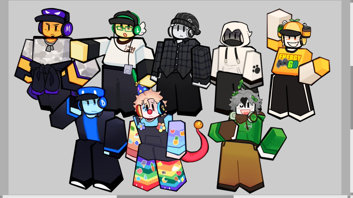 Gaming set skin concept.  🎮✨

The others employee concept skins have another 
Co- owner draw them already. 

You can see in Discord server. : D

#PupiMidnightMunchies #PMMRoblox #ROBLOX